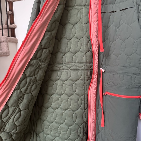 Anthro Daily Practice Green Quilted Coat - Picture 7 of 8